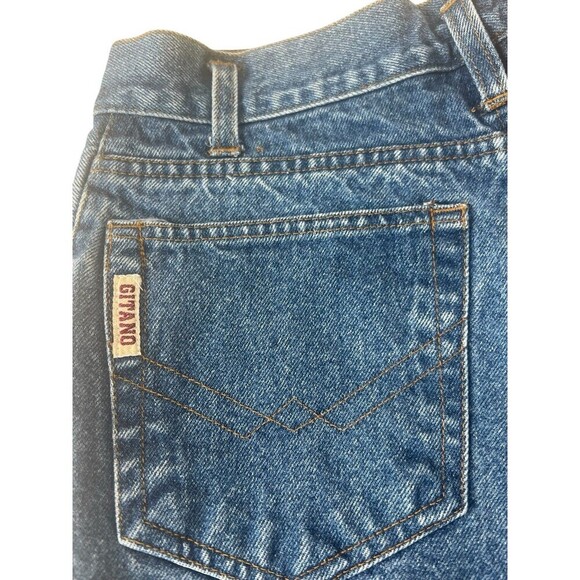 Vintage Gitano 80's 90's High Rise Denim Mom Jean Shorts 9/10 100% Cotton - Picture 4 of 9